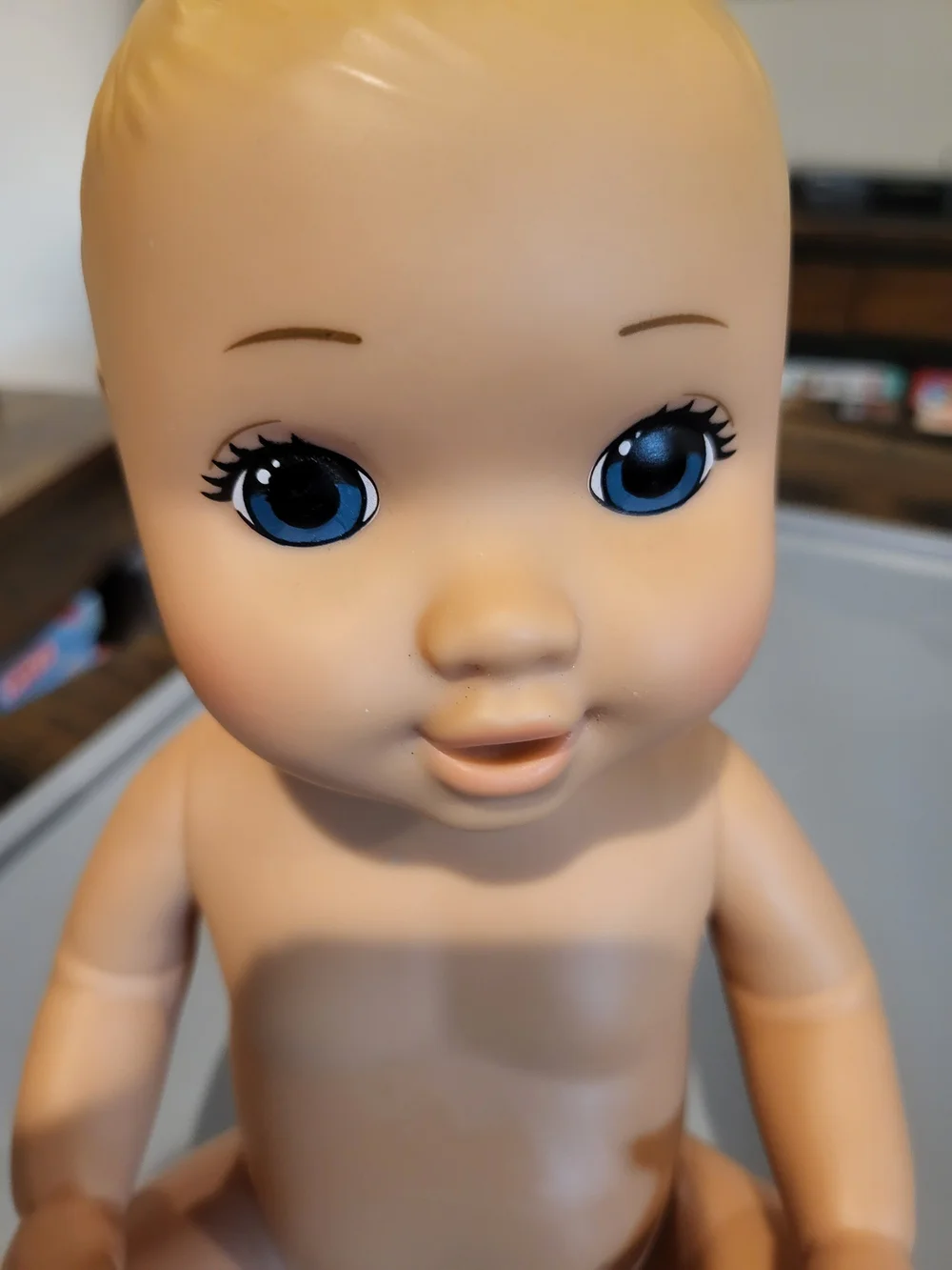 Target Baby Doll with Bright Blue Eyes and Soft Vinyl Skin